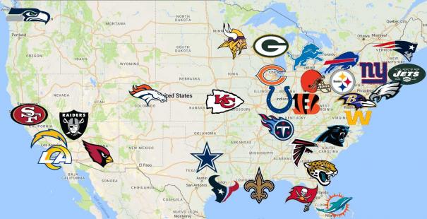 NFL-map